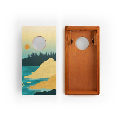 1ft x 2ft Graphic Wood Travel Cornhole Set | National Parks Inspired Collection