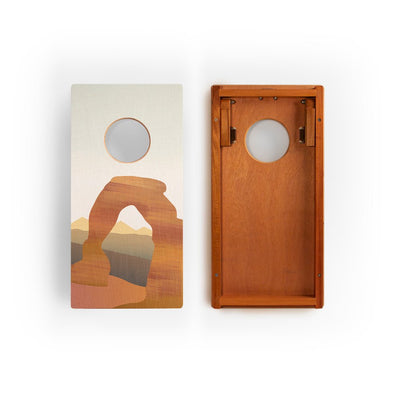 1ft x 2ft Graphic Wood Travel Cornhole Set | National Parks Inspired Collection