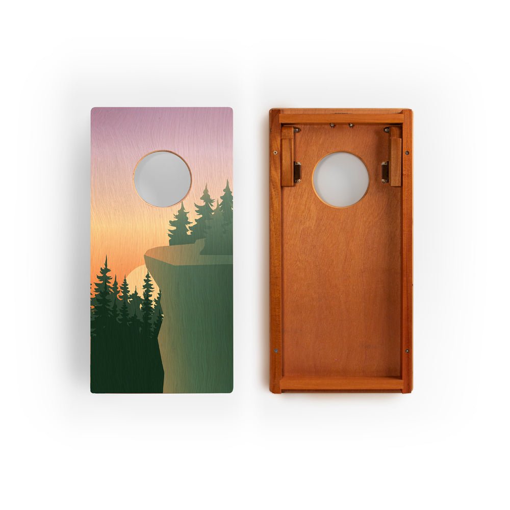 1ft x 2ft Graphic Wood Travel Cornhole Set | National Parks Inspired Collection