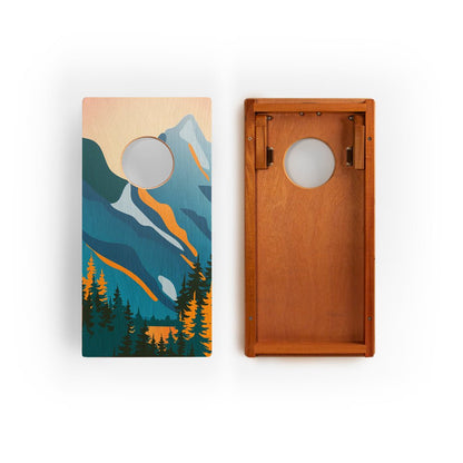 1ft x 2ft Graphic Wood Travel Cornhole Set | National Parks Inspired Collection