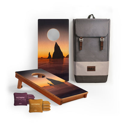 1ft x 2ft Graphic Wood Travel Cornhole Set | National Parks Inspired Collection