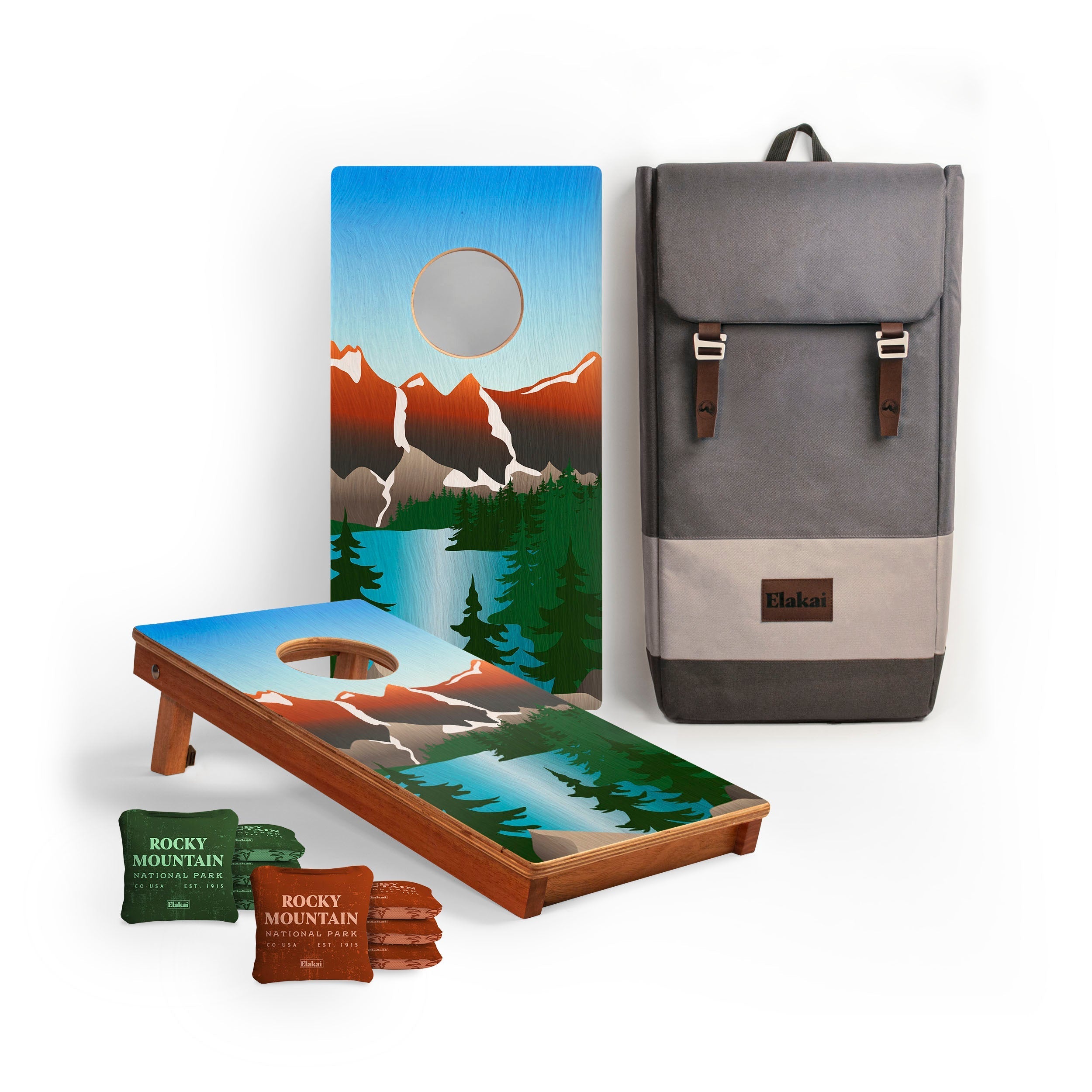 1ft x 2ft Graphic Wood Travel Cornhole Set | National Parks Inspired Collection
