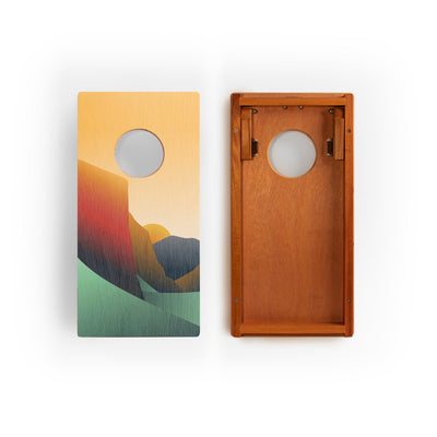 1ft x 2ft Graphic Wood Travel Cornhole Set | National Parks Inspired Collection