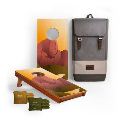 1ft x 2ft Graphic Wood Travel Cornhole Set | National Parks Inspired Collection