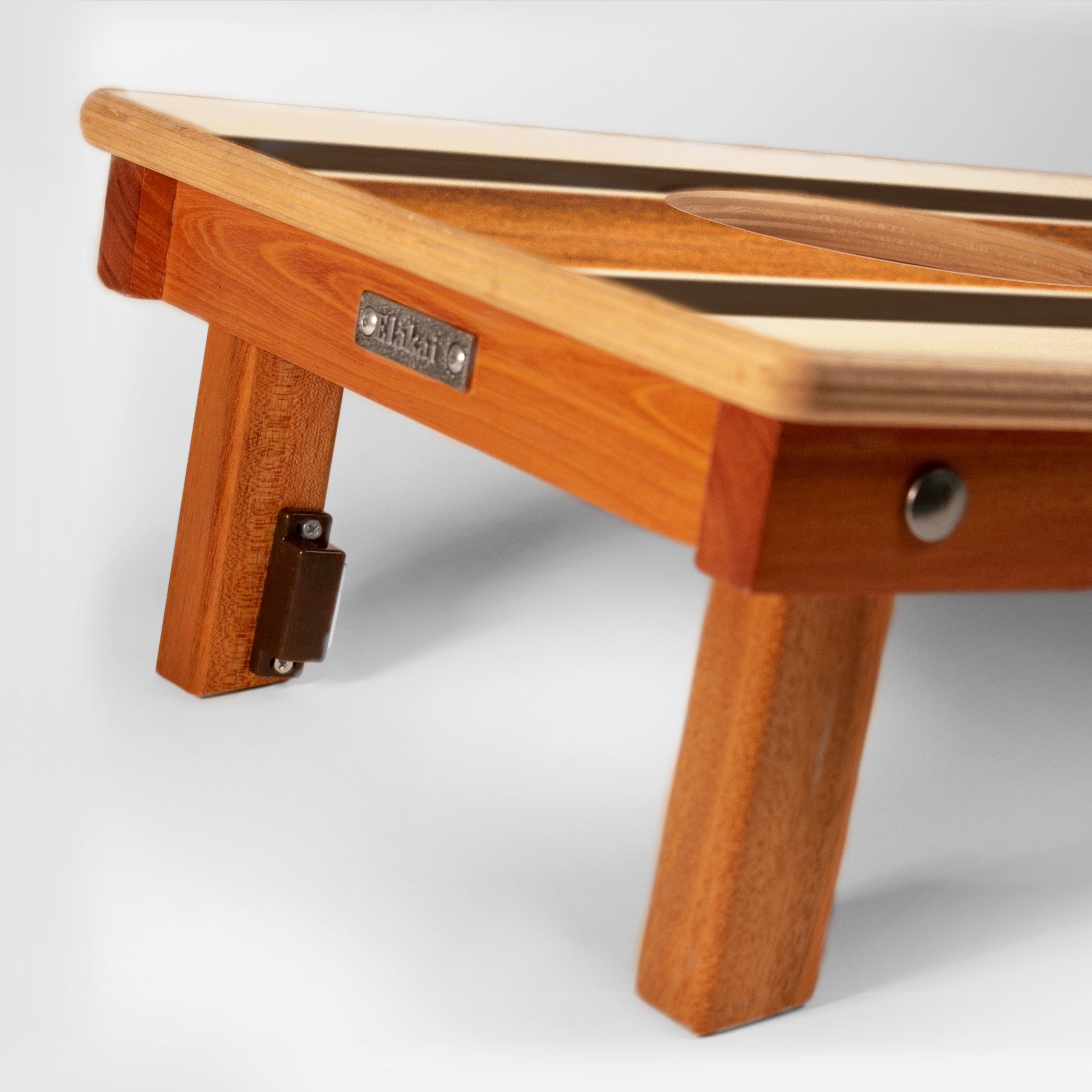 1ft x 2ft Graphic Wood Travel Cornhole Set | Natural Surf Beach Collection