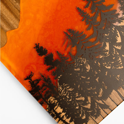 1ft x 2ft Resin & Wood Travel Cornhole Set | Mountain Collection