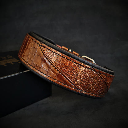 The "Korona" Dog Collar. Brown
