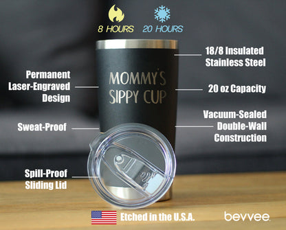 Mommy's Sippy Cup - 20 oz Coffee Tumbler