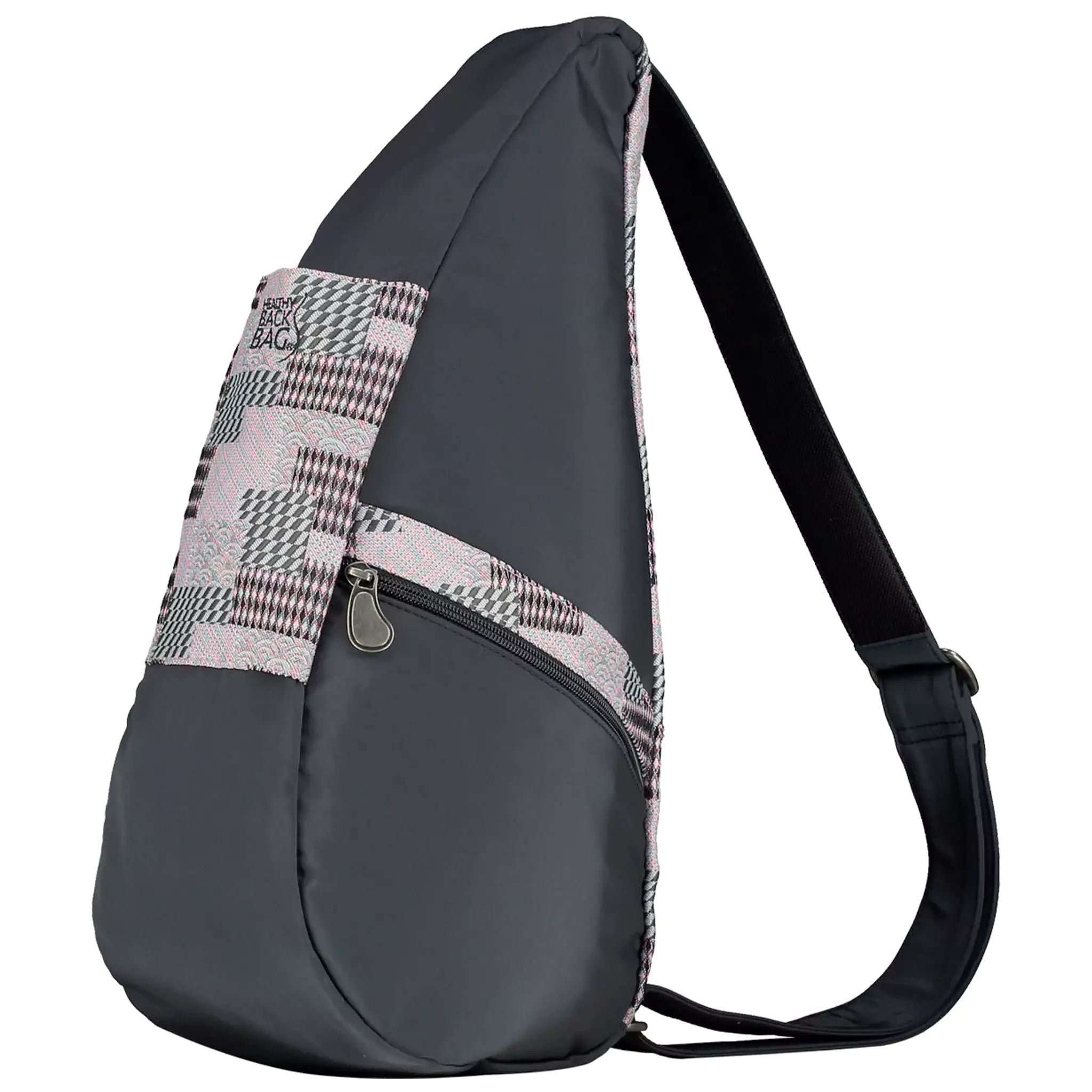 Small Healthy Back Bag Tote Prints and Patterns (Slate Pastel Patchwork)