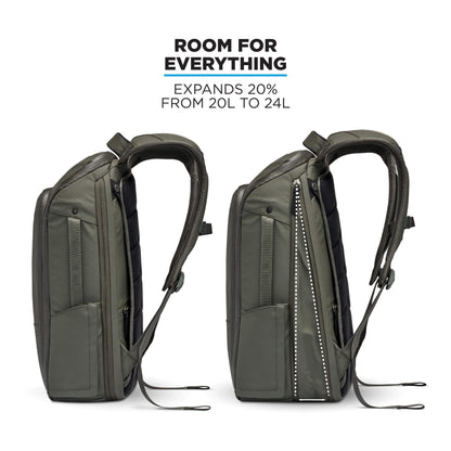 Expandable 14L or 20L Water-Resistant Backpack