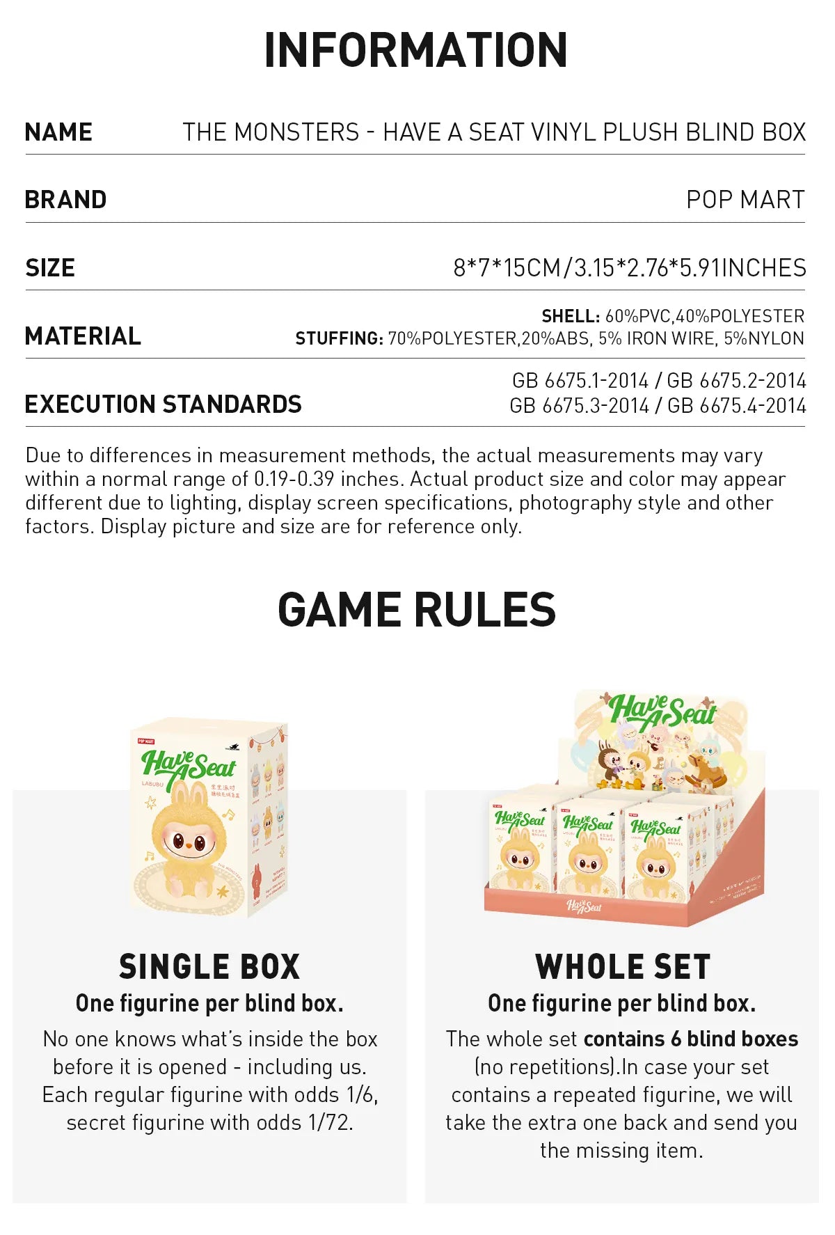Labubu Have a Seat Blind Box