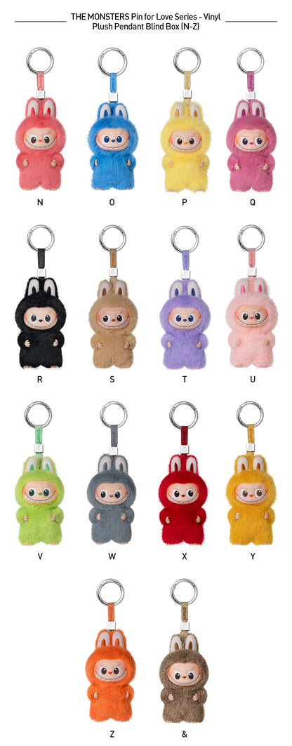Labubu Pin for Love Series Blind Box (A-M) Yellow