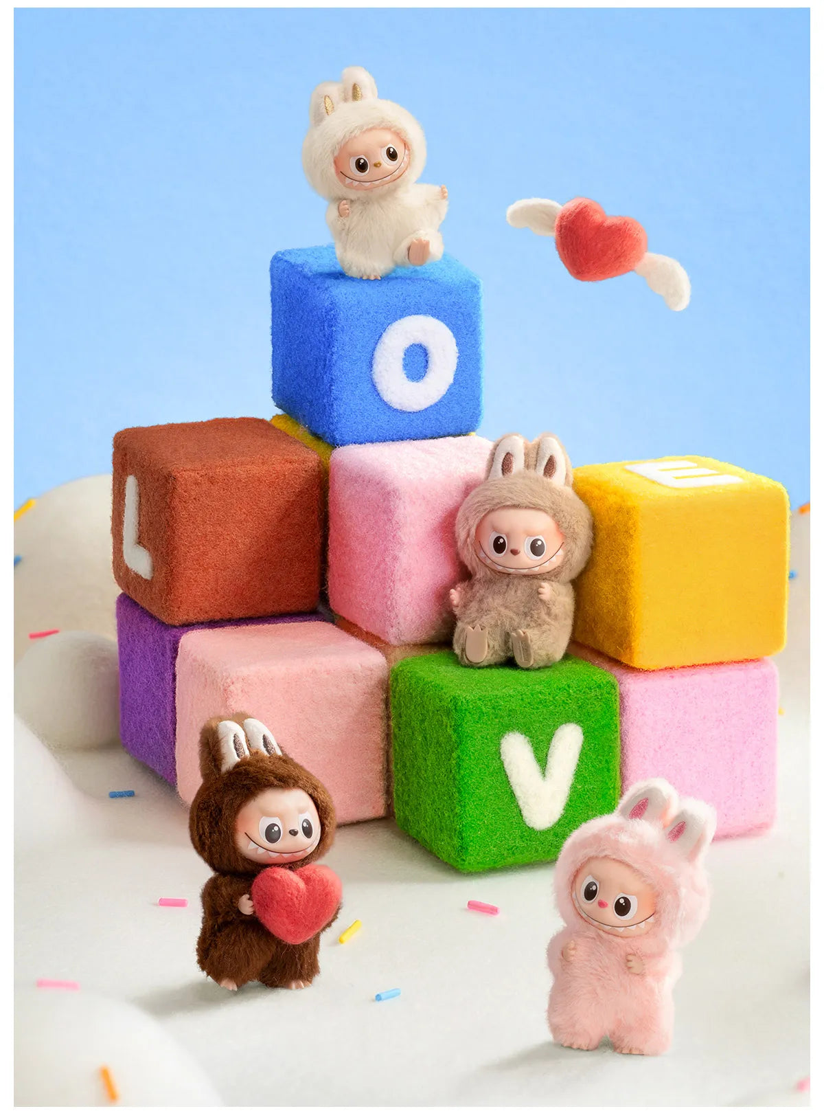 Labubu Pin for Love Series Blind Box (A-M) Yellow