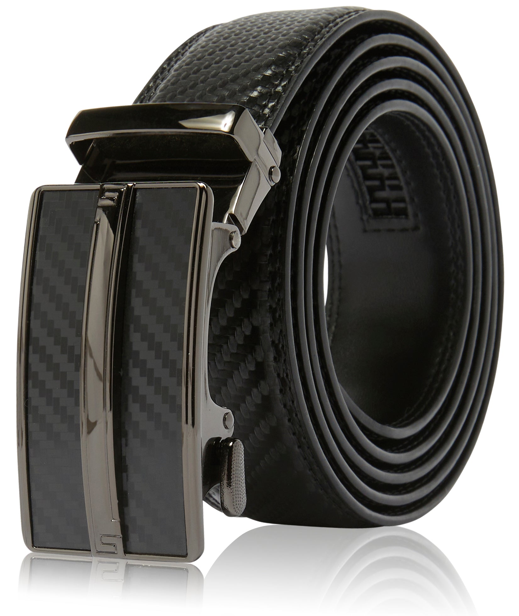 Microfiber Leather Ratchet Belt