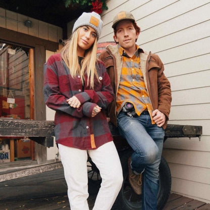 Campfire Flannel Shirt | Burgundy James