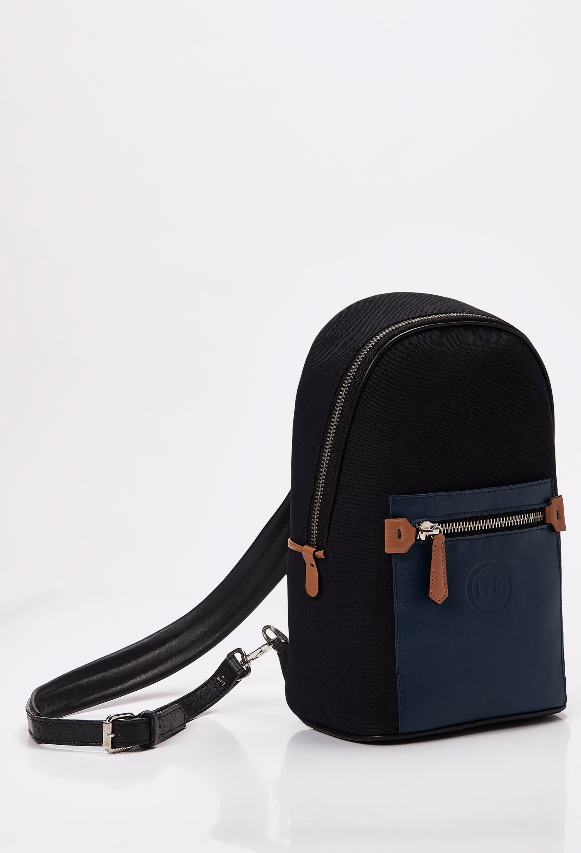 Canvas & Leather Sling Bag