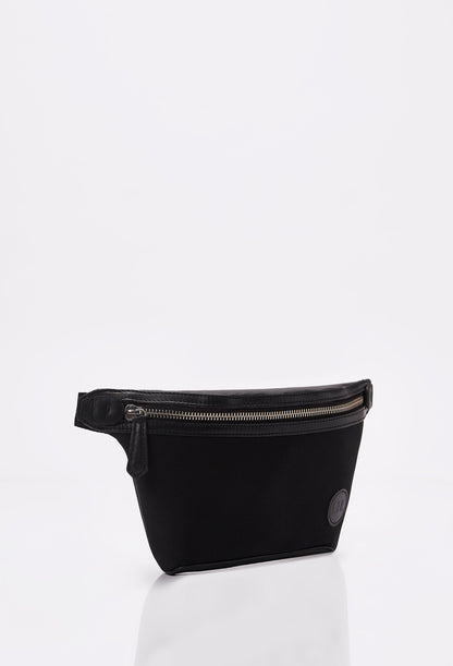 Black Everyday Neoprene & Leather Belt Bag