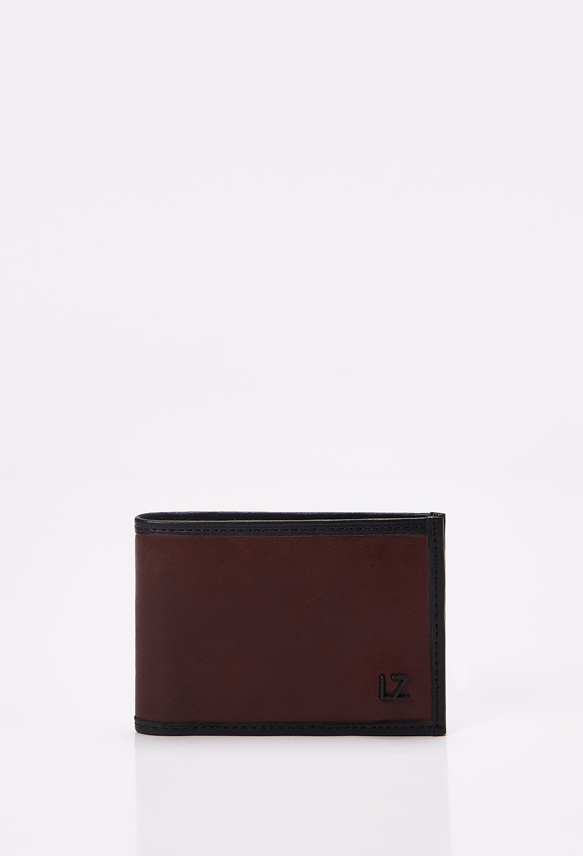 Coffee Leather Classic Wallet With Removable Card Holder