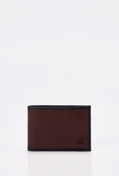 Coffee Leather Classic Wallet With Removable Card Holder