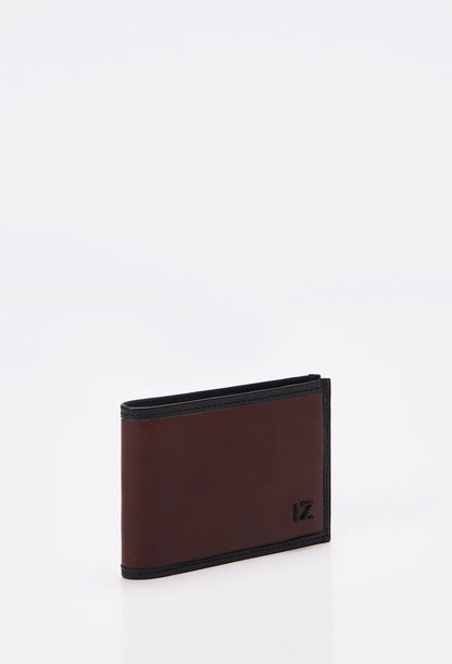 Coffee Leather Classic Wallet With Removable Card Holder