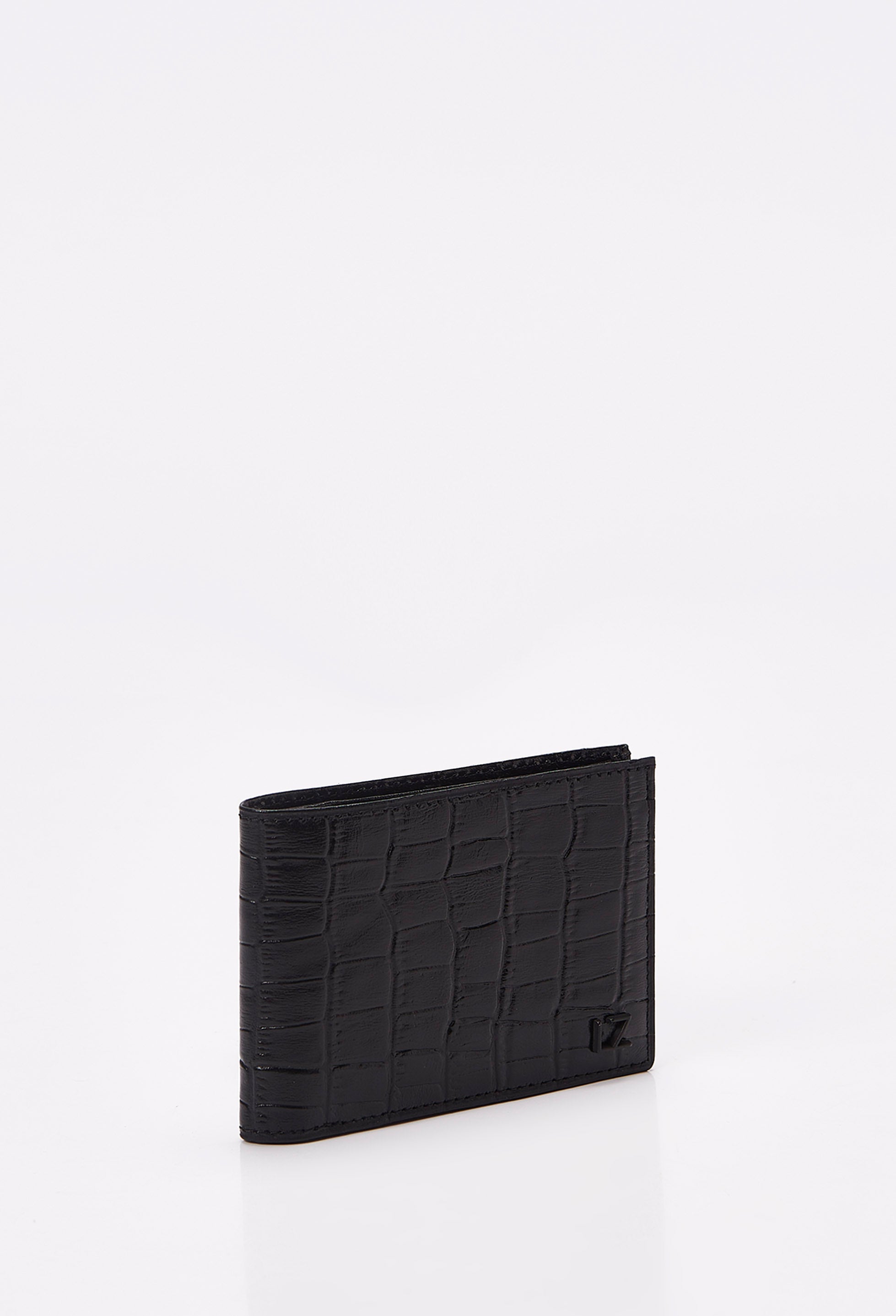 Croco Leather Slim Wallet