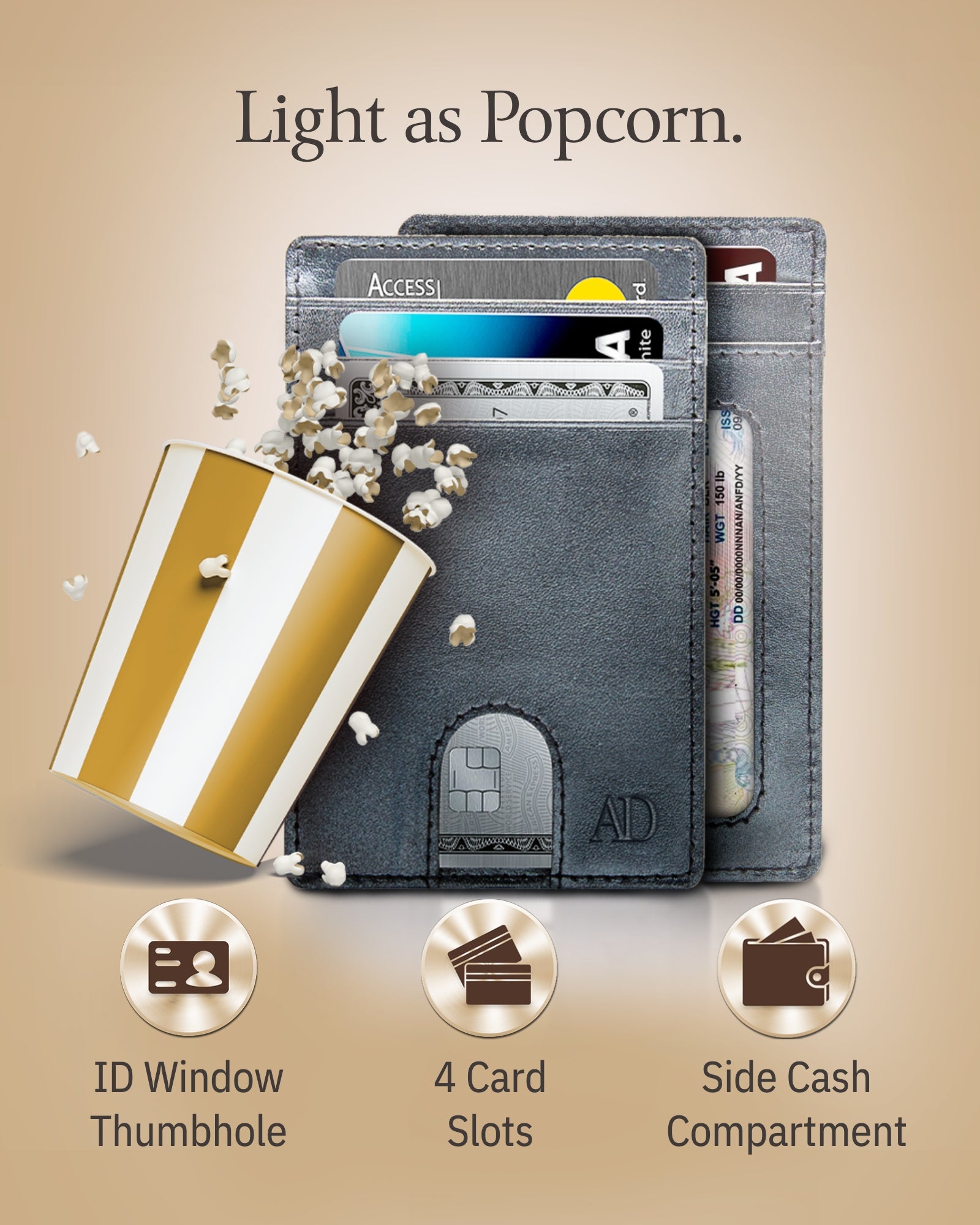 Slim RFID Leather Cardholder