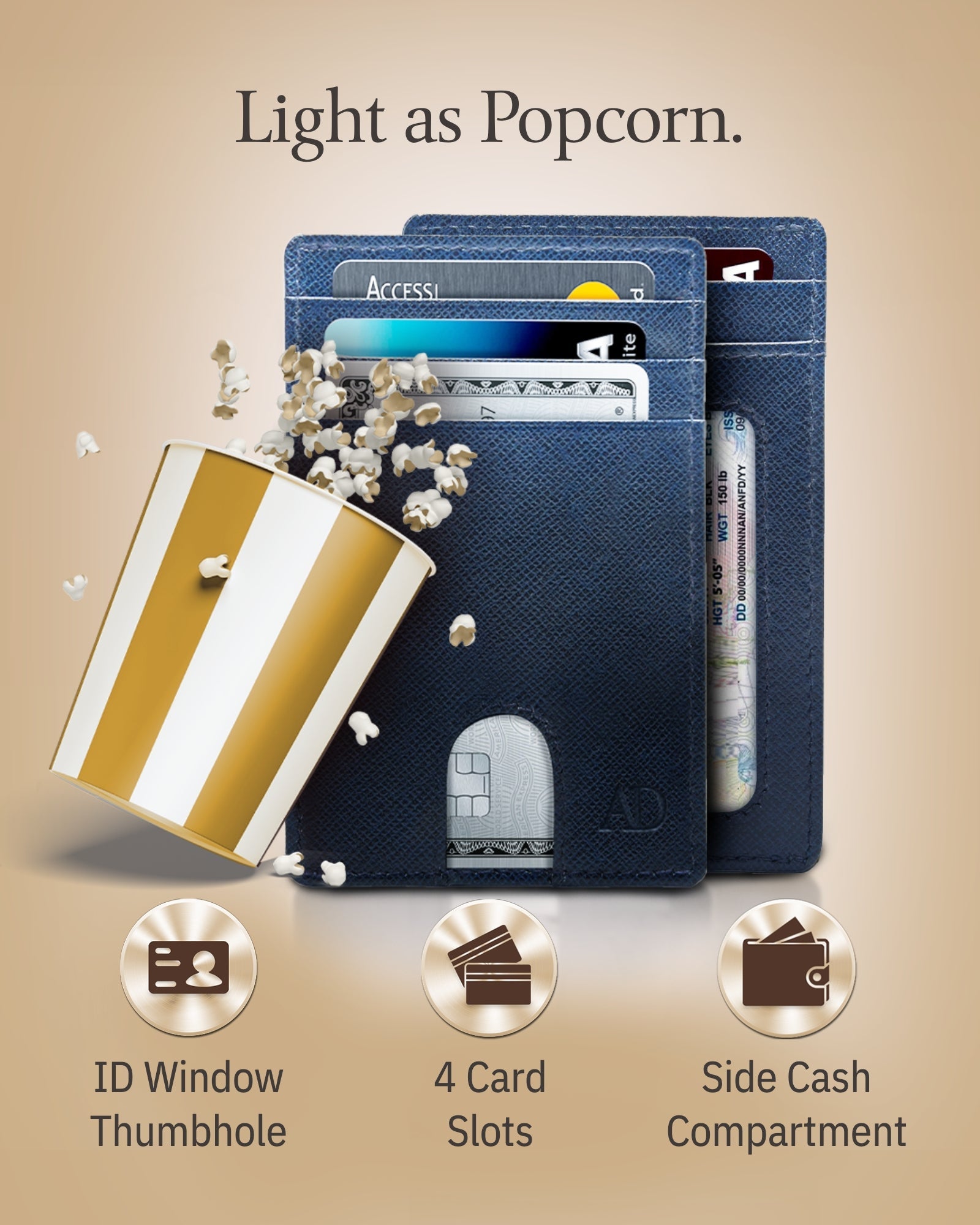 Slim RFID Leather Cardholder