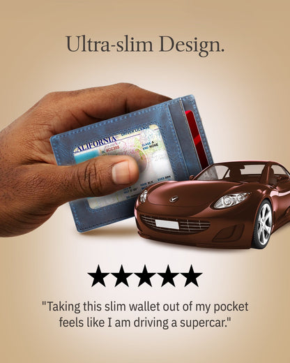 Slim RFID Leather Cardholder