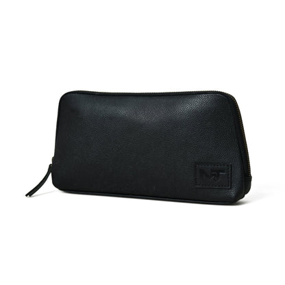 Classic Black Leather Clutch