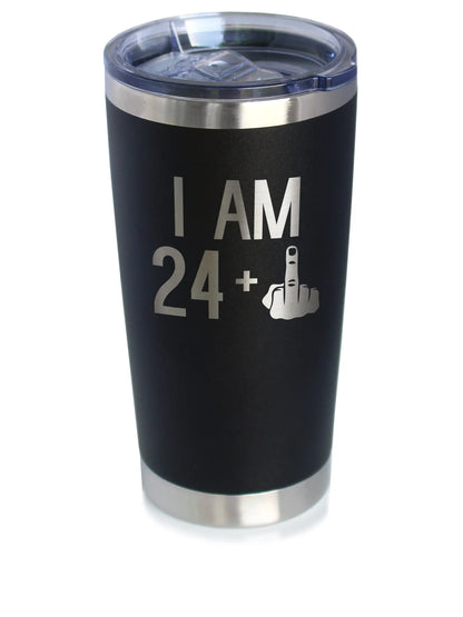 24 + 1 Middle Finger - 20 oz Coffee Tumbler