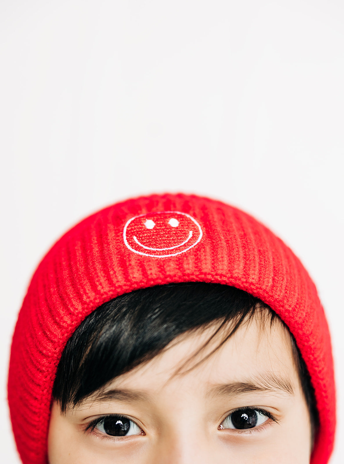 Cozy Smiley Face Knit Beanie