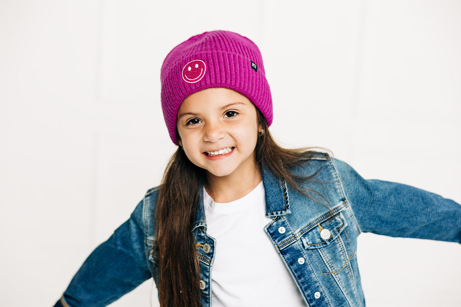 Cozy Smiley Face Knit Beanie