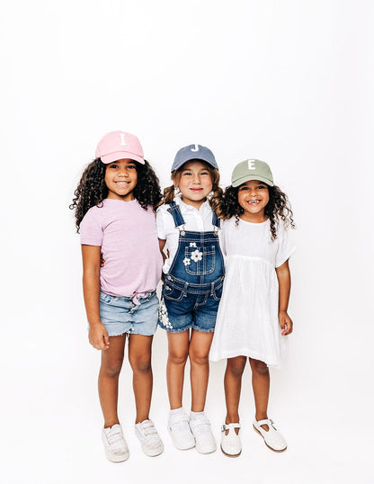 Dusty Rose Letter Baseball Hat