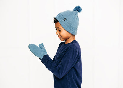 Smiley Pom Pom Beanie Hat