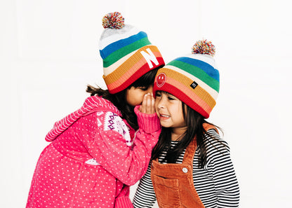 Letter Pom Pom Hat