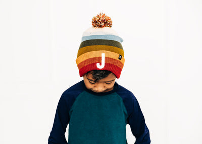 Letter Pom Pom Hat