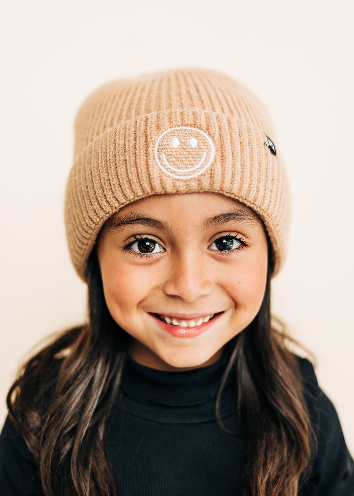 Cozy Smiley Face Knit Beanie