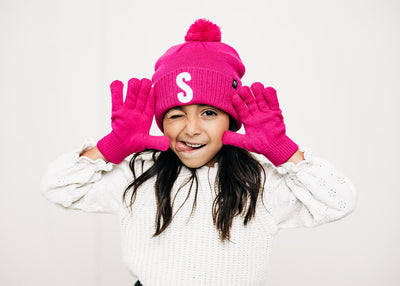 Letter Pom Pom Hat