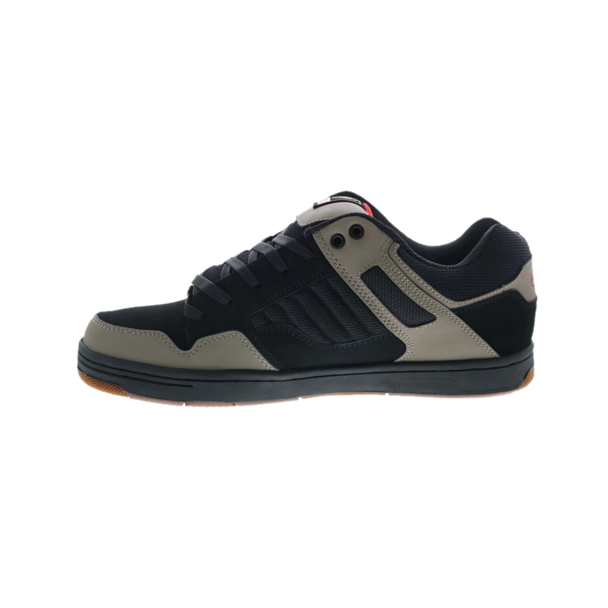 DVS F0000278034 ENDURO 125 + LUTZKA Men's (Medium) Brindle/Black/Red Leather & Mesh Skate Shoes