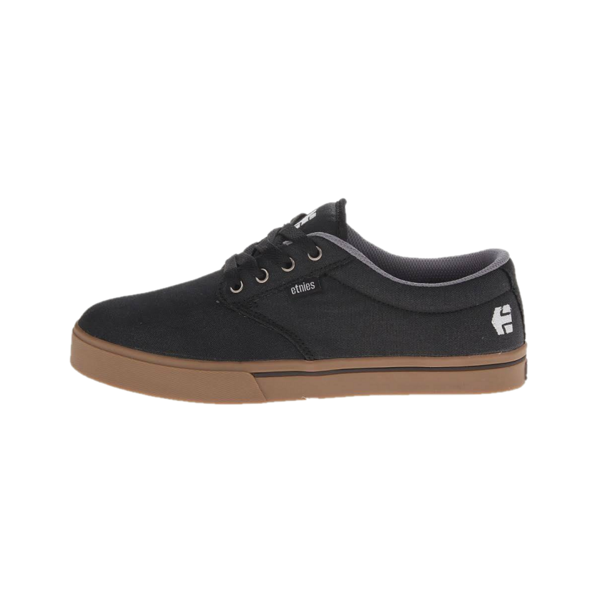 ETNIES 4101000323 968 JAMESON 2 ECO Men's (Medium) Black/Gum/White Canvas Skate Shoes