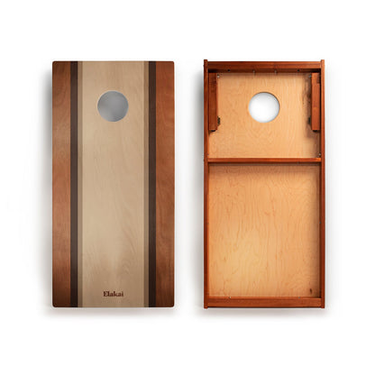 2ft x 4ft Graphic Wood Classic Cornhole Set | Classic Beach Stripes Collection