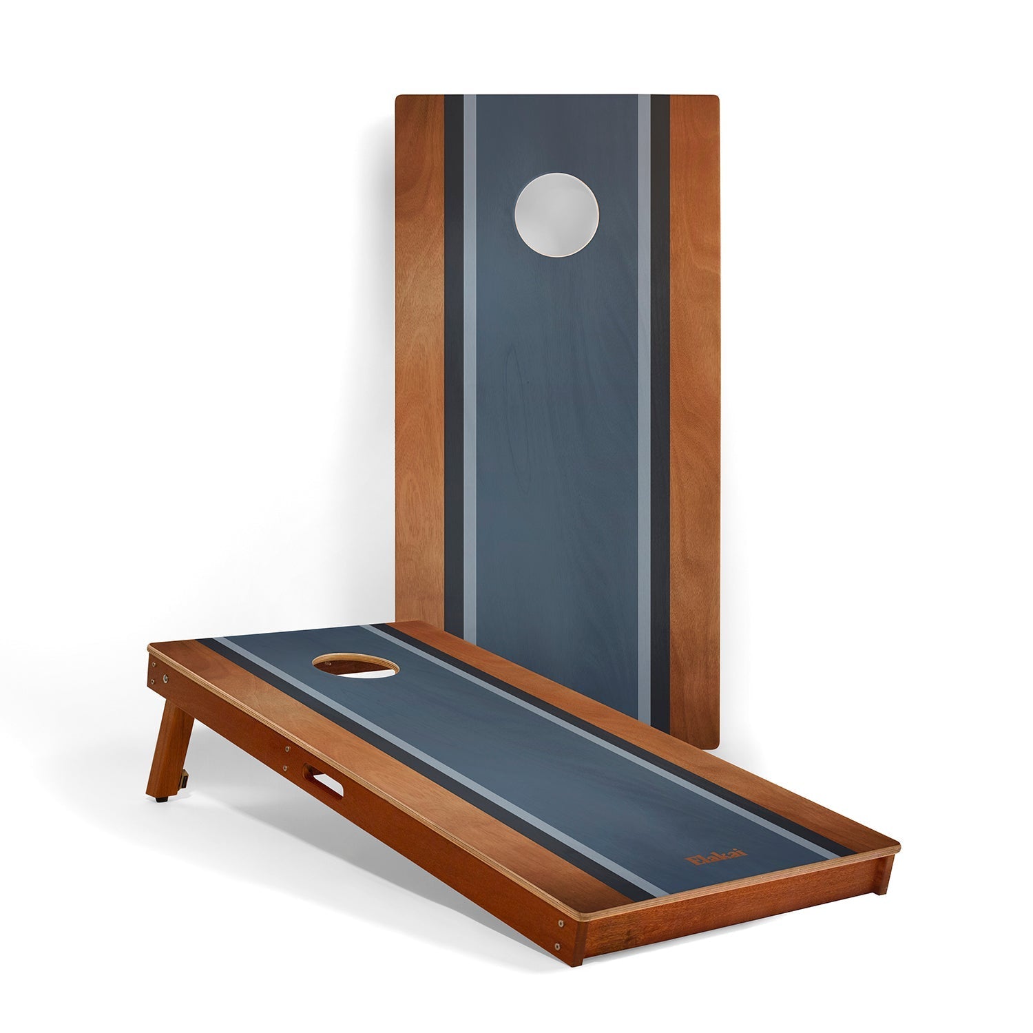 2ft x 4ft Graphic Wood Classic Cornhole Set | Classic Beach Stripes Collection