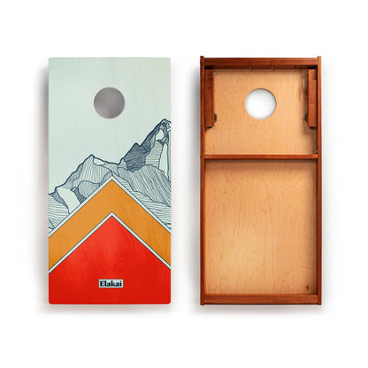 2ft x 4ft Graphic Wood Classic Cornhole Set | Modern Angle Collection