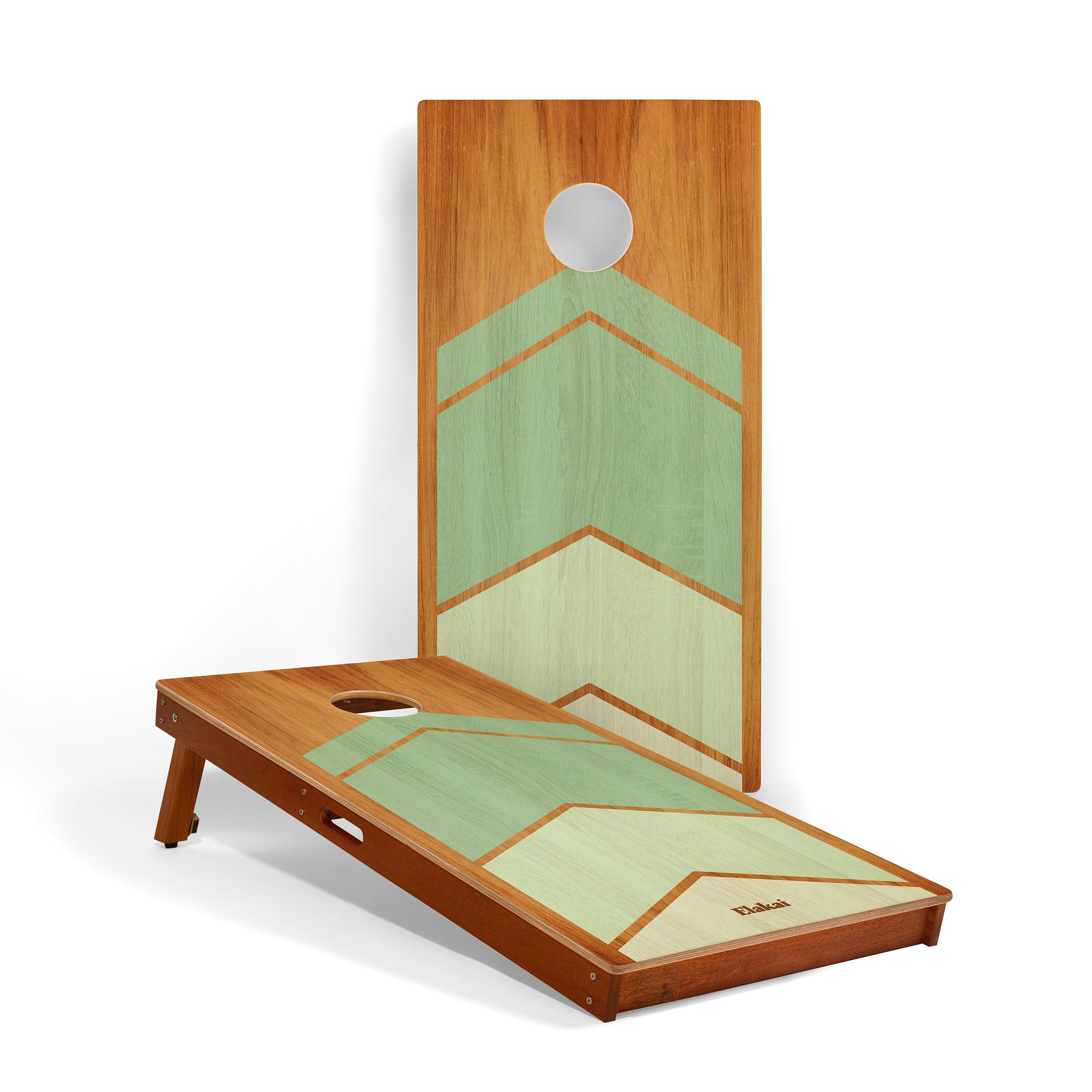 2ft x 4ft Graphic Wood Classic Cornhole Set | Modern Angle Collection