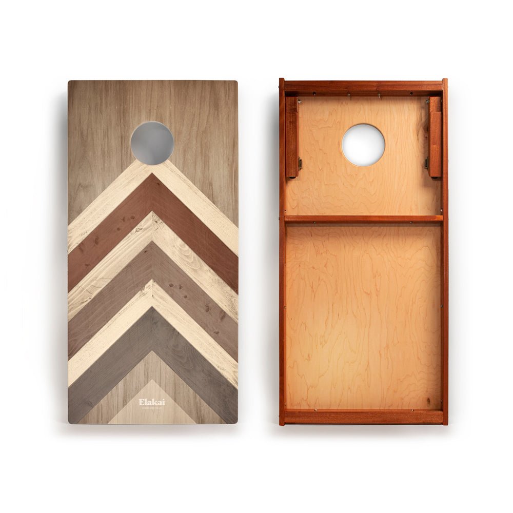 2ft x 4ft Graphic Wood Classic Cornhole Set | Modern Angle Collection