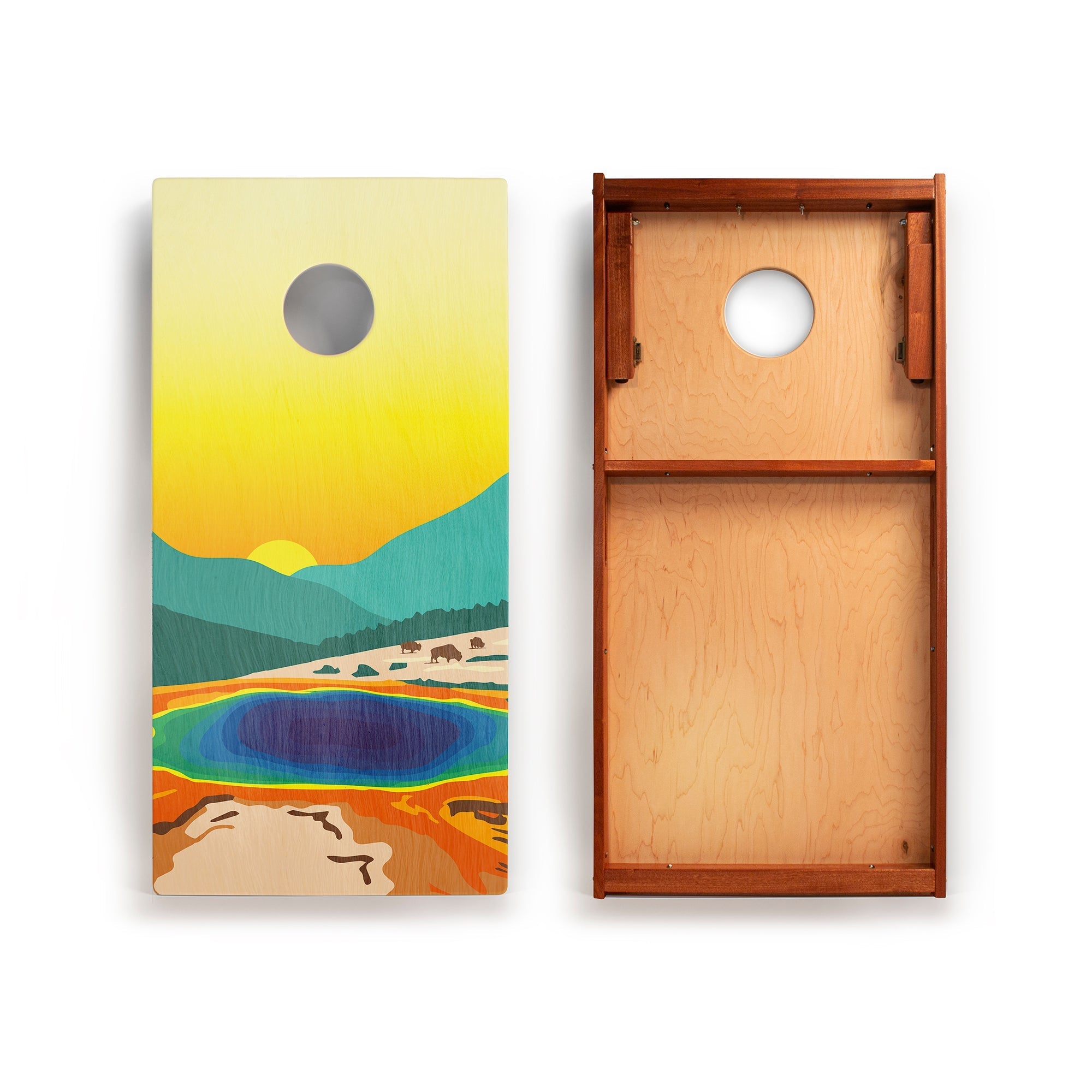 2ft x 4ft Graphic Wood Classic Cornhole Set | National Parks Inspired Collection