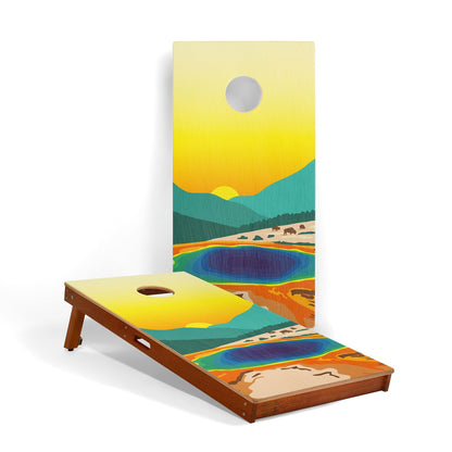 2ft x 4ft Graphic Wood Classic Cornhole Set | National Parks Inspired Collection