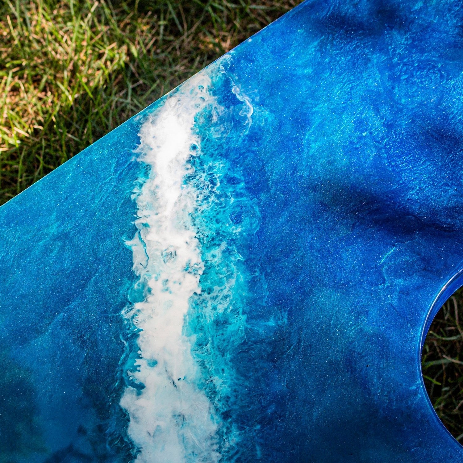 2x4 The Beach Epoxy Resin Cornhole Boards