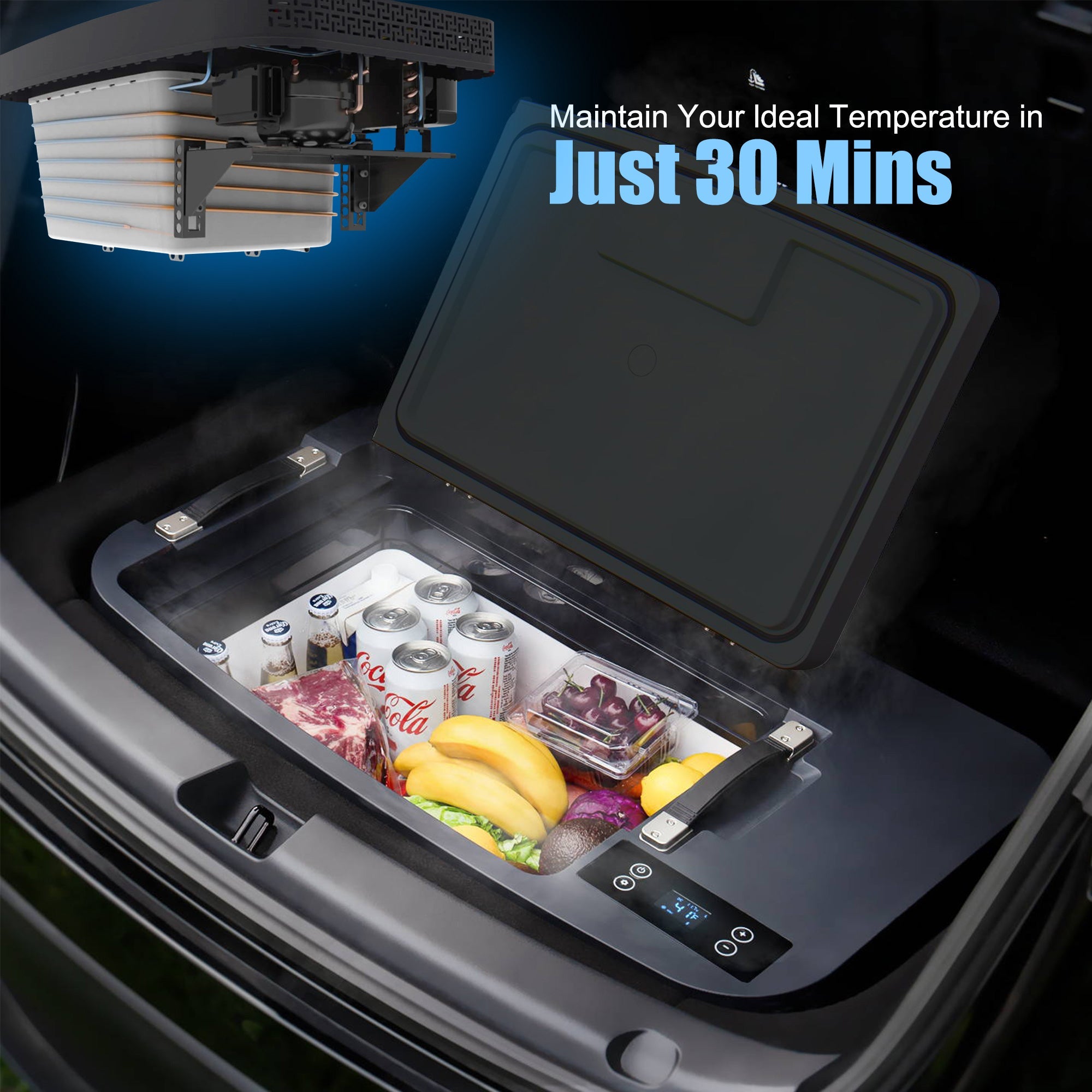 ACOPOWER TesFridge Portable Freezer——Specially Designed for Tesla Model 3, Y, and X