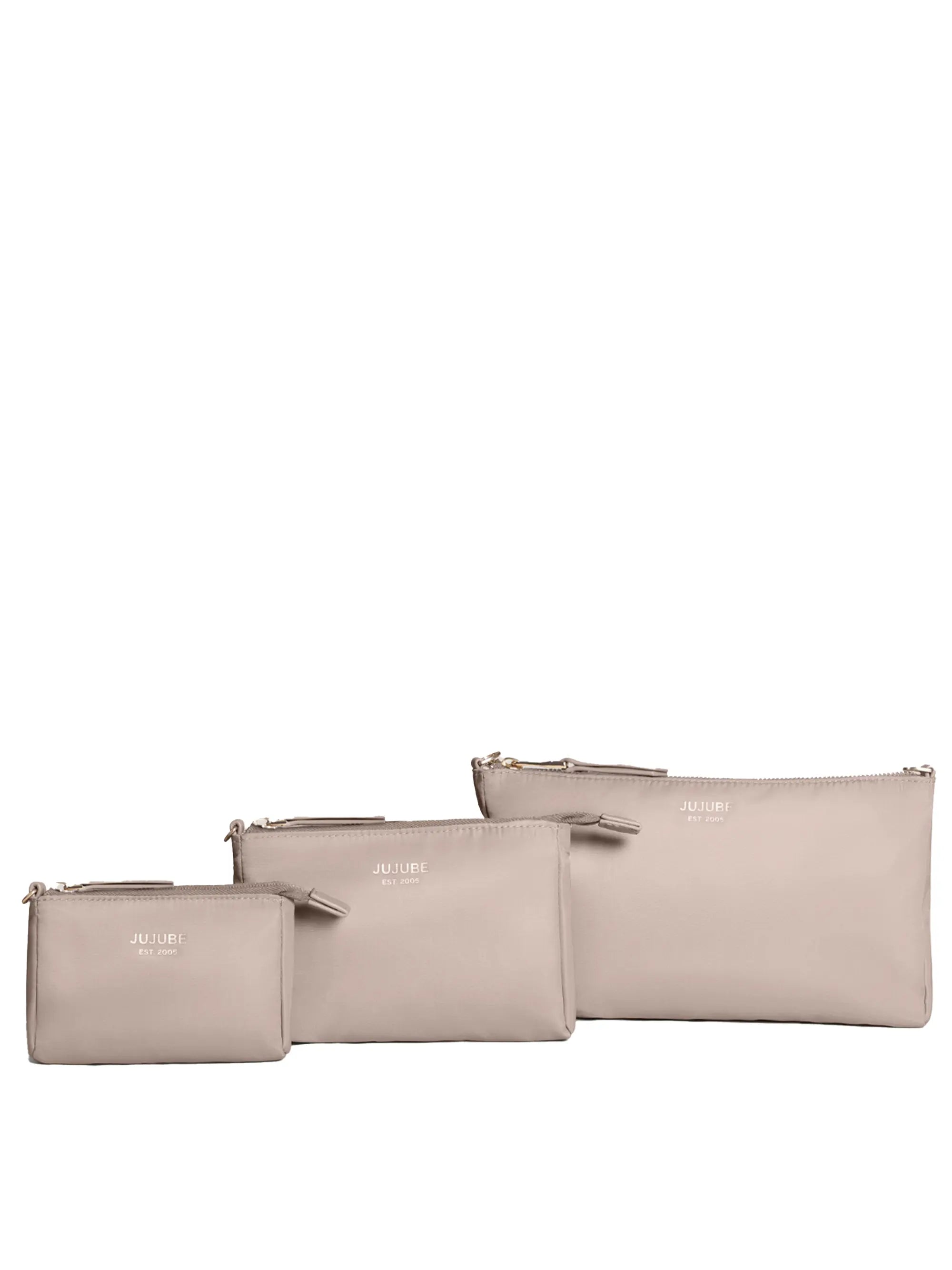 3-piece Pouch Set Taupe